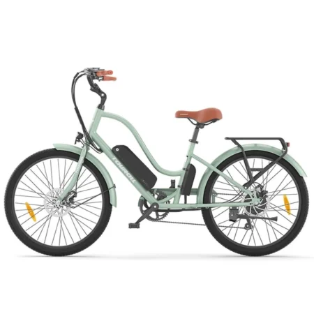 Touroll B2 Electric Bike, 250W Motor, 36V 15.6Ah Battery, 26*2.25 inch Tires, 25km/h Max Speed, 100km Range, Disc Brake & E-Brake, Shimano 7-speed, LED Display