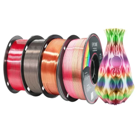 3kg ERYONE Ultra Silk PLA + 1kg Silk PLA Filament - 1kg Red + 1kg Dark Gold + 1kg Copper + 1kg Metal Silk Rainbow