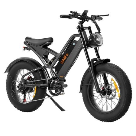 AILIFE X20B Electric Bike, 20*4.0 inch Fat Tires 1000W Motor 48V 15Ah Battery 48km/h Max Speed 100km Max Range SHIMANO 7-speed LCD Display