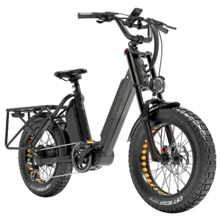 Bezior X500 MAX Electric Cargo Electric Bike, 750W Bafang Motor, SAMSUNG 48V 37.5Ah Removable Battery, 20*4.0 Inch Fat Tire, 48km/h Max Speed, up to 220km Range, Front Spring Fork, Hydraulic Disc Brakes, Shimano 7-Speed, 60cm*20cm Large Rear Shelf