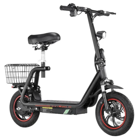 BOGIST M5 Pro-S Electric Scooter with Seat, 500W Motor, 12 Inch Pneumatic Tire, 48V 13Ah Battery, 48km/h Max Speed, 35km Max Range, Disc Brake, for urban commuting and travel - Black