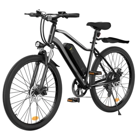 EB3 Electric Bike 26-inch Electric MTB Bike 500W Motor, 36V 10.4Ah Battery, 25km/h Shimano 7 Gear, 100km Range, Shock Absorber, Smart LCD Display load 150kg