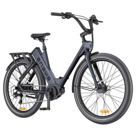 ENGWE P275 ST Urban Electric Bike, 250W Brushless Mid-drive Torque Sensor Motor, 36V 19.2Ah Battery, 260km Max Range, Hydraulic Disc Brake, 27.5'' Spoke Tires, SHIMANO 9-speed - Black