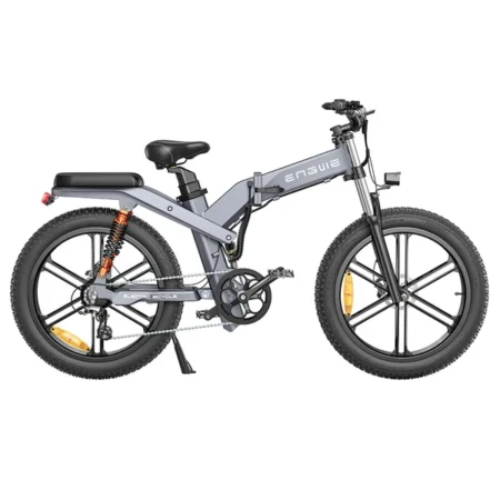 ENGWE X26 Bici elettrica a doppia batteria 26*4.0 pollici Pneumatici Fat Velocità massima 50 km/h Motore 48V 1000W 19.2Ah e 10Ah Autonomia 100 km Carico massimo 150 kg Sistema di sospensione tripla Cambio Shimano a 8 velocità Doppio freno a disco idraulico per strade fuoristrada Mountain E-Bike - Grigio