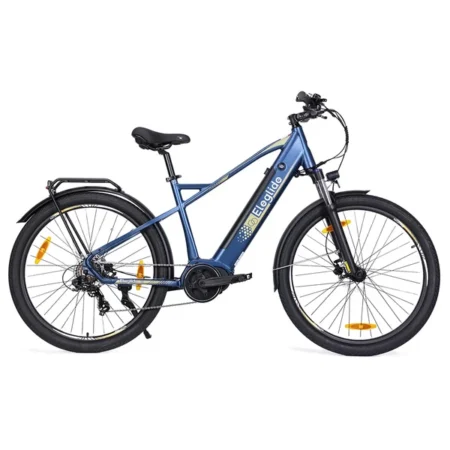 Eleglide C1 27.5 inch Trekking Bike with 250W Ananda Mid-Drive Motor, 14.5Ah Battery, Max 150km Range, Hydraulic Suspension & Hydraulic Disc Brakes Shimano 7 Gears - Blue