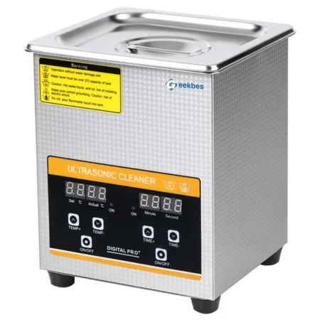 Geekbes 2L Digital Ultrasonic Cleaner, 60W Ultrasonic Power, 100W Heating Power, Adjustable Time/Temperature, Manicure Pedicure SPA Salon Barber Equipment for Sundry Beauty Hair Nail Tattoo Metal Tools