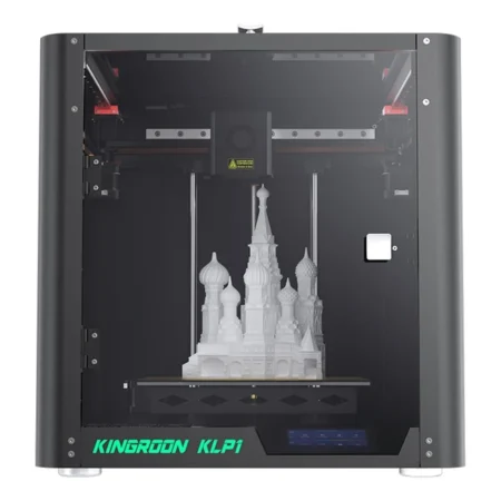 KINGROON KLP1 3D Printer, Auto Leveling, 0.05-0.3mm Printing Accuracy, 500mm/s Printing Speed, Klipper Firmware, Material Break Detection, 5:1 Gear Ratio, 210x210x210mm