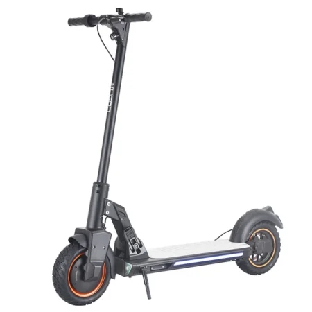 KUGOO G5 Folding Electric Scooter 10 inch Pneumatic Tire 500W Motor 48V 16Ah Battery up to 80km Range Dual Shock Absorption Disc Brake Turning light + Sidelight - Black