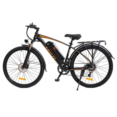 KuKirin V3 Electric Mountain Bike 27.5 inch Pneumatic Tires 36V 350W Motor 40km/h Max Speed 15Ah Battery 90km Range Shimano 7-Speed Gear Dual Disc Brake IP54 Waterproof