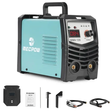 Mecpow MMA120 Stick Welder, 220V, MMA/LIFT TIG 2 in1, Overheating/ Overcurrent/ Overload/Over-Voltage Protection, LED Display