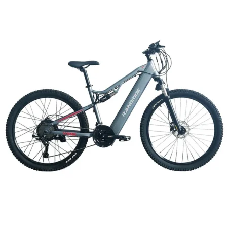 RANDRIDE YG90A Electric Bike 1000W Motor 45km/h Max Speed 48V 17Ah Removable battery 70-90KM Max Range 27.5*2.4'' CST Tires 120kg Load Shimano 21 Gears Hydraulic brake - Blue
