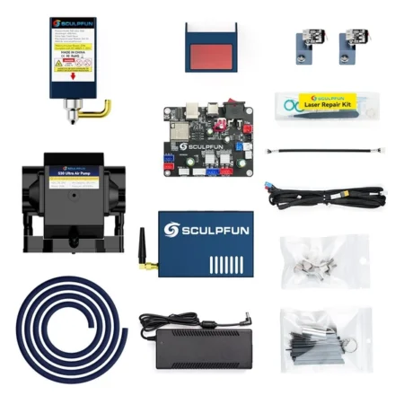 SCULPFUN Kit di aggiornamento da S9 / S6 / S6 Pro / S30 / S30 Pro / S30 Pro Max a S30 Ultra 22 W, modulo laser 22 W