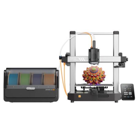 Anycubic Kobra 3 3D Printer with ACE Pro Combo + 4kg Pantone Filament, 600mm/s Speed, Smart Multi-Color Printing, Dual PTC Heating Syst, Auto Leveling, Nozzle Clog Detection, ACE Pro with Filament Drying Function, 250*250*260mm