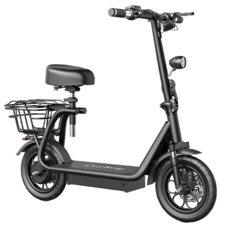 BOGIST M5 Pro Folding Electric Scooter 12 Inch Pneumatic Tire 500W Motor Max Speed 40Km/h 48V 11Ah Battery Smart BMS Disc Brake 30-35KM Long Range with Seat 2023 New Update Version - Black