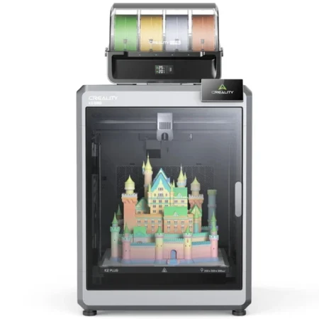 Creality K2 Plus Combo 3D Printer with CFS, 600mm/s, Multi-Color Printing, Apus Extruder, Tilt Detection, FOC Closed-Loop Motors, Active Chamber Heater, 350x350x350mm