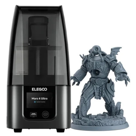 Elegoo Mars 4 Ultra 9K Resin 3D Printer, 7-inch 9K Mono LCD, 150mm/h Max Printing Speed, 4-Point Leveling, ACF Release Liner Film, Air Purifier, WiFi Connection, Linux OS, 153.36x77.76x165mm