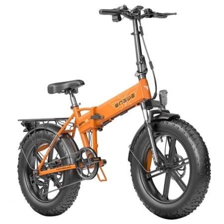 ENGWE EP-2 Pro Folding Electric Bike 2022 Version 20 Inch Fat Tire 750W Motor 13Ah Battery 42km/h Max Speed 120km Range Mountain Beach Snow Bicycle Dual Disc Brake - Orange