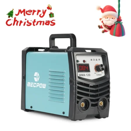 Mecpow MIG120 Gasless Welder, 220V, MIG/MMA/LIFT TIG 3 in 1, Overheating/ Overcurrent/ Overload/Over-Voltage Protection, LCD Display