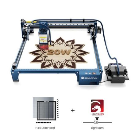 SCULPFUN S30 Pro Max 20W Laser Engraver + H44 Laser Bed + 1 Year LightBurn License